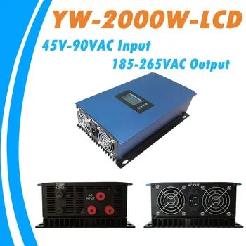 

2000W Wind Pure Sine Wave MPPT Grid Tie Power Inverter for Wind Turbines AC45-90V Input to AC185V-265V Output Cooling Fans