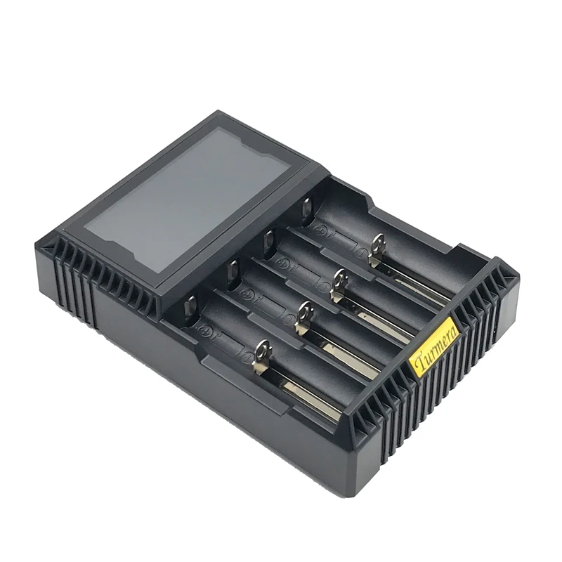 Зарядное устройство Turmera 18650 lcd T4S для 26650 21700 18500 18350 14500 Ni MH NI CD A AA зарядное JUN21|18650