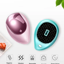 Портативный отрицательный ион расческа Антистатическая электрическая ионная расческа выпрямитель Щетка массажная мини прямая расческа для волос