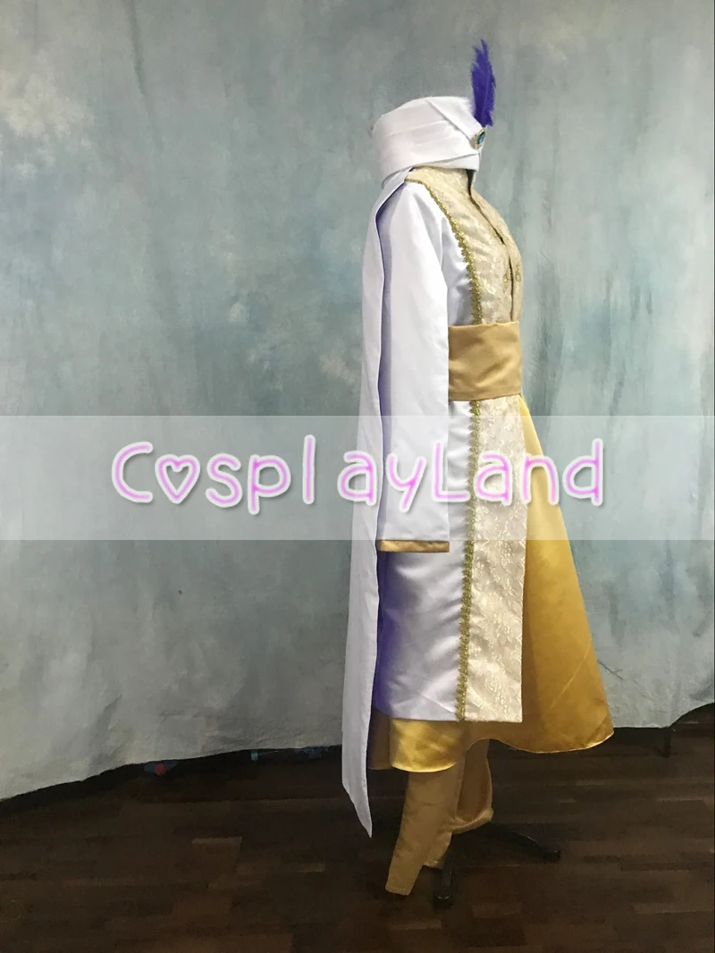 Aladdin and the Magic Lamp Cosplay Costume Adult Halloween Costume for Men Custom Made Aladdin Prince Costume Suit Outfit Aladdin and the Magic Lamp Cosplay Costume Adult Halloween Costume for Men Custom Made Aladdin Prince Costume Suit Outfit