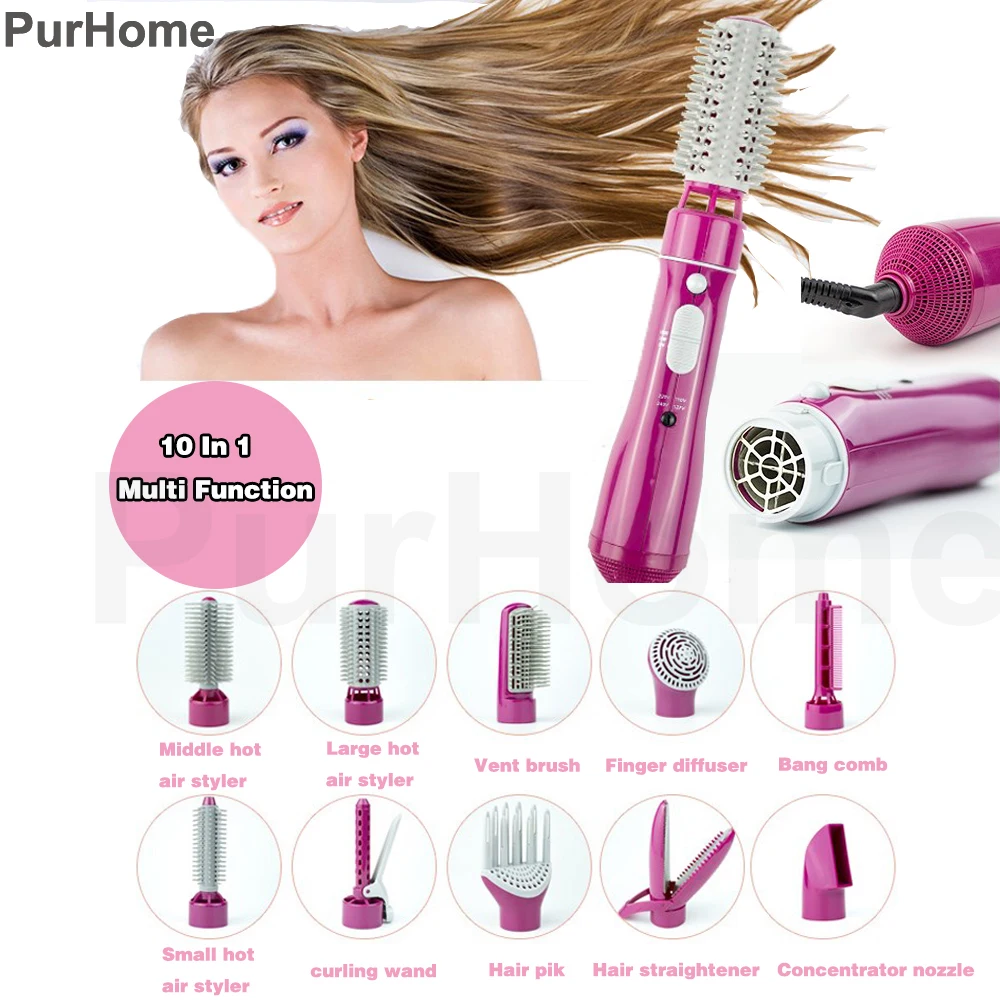 Multifunction Hair Dryer Styling Tools Set Professional Electric Hair Dryer Blow Hairdryer Styler Brush Comb Woman Straightener  (6)