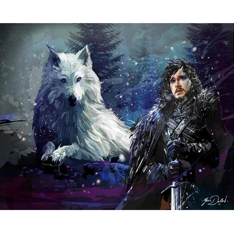 

5D DIY square round Diamond Painting Game of Thrones Cross Stitch Diamond Embroidery Pattern Rhinestone Home Decor J0571