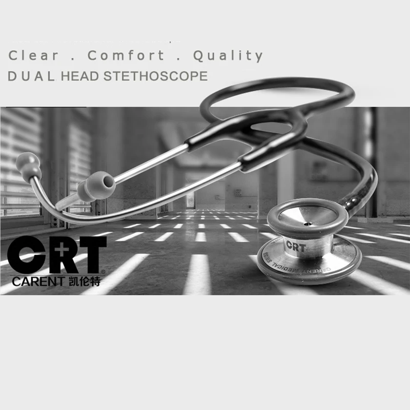 Высокое качество Swiss Carent CRT868 двойная головка двойного назначения медицинский стетоскоп 8 цветов доктор здравоохранения больница