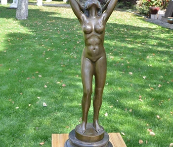 

Art Deco Sculpture Wake Up Naked Bronze Statue