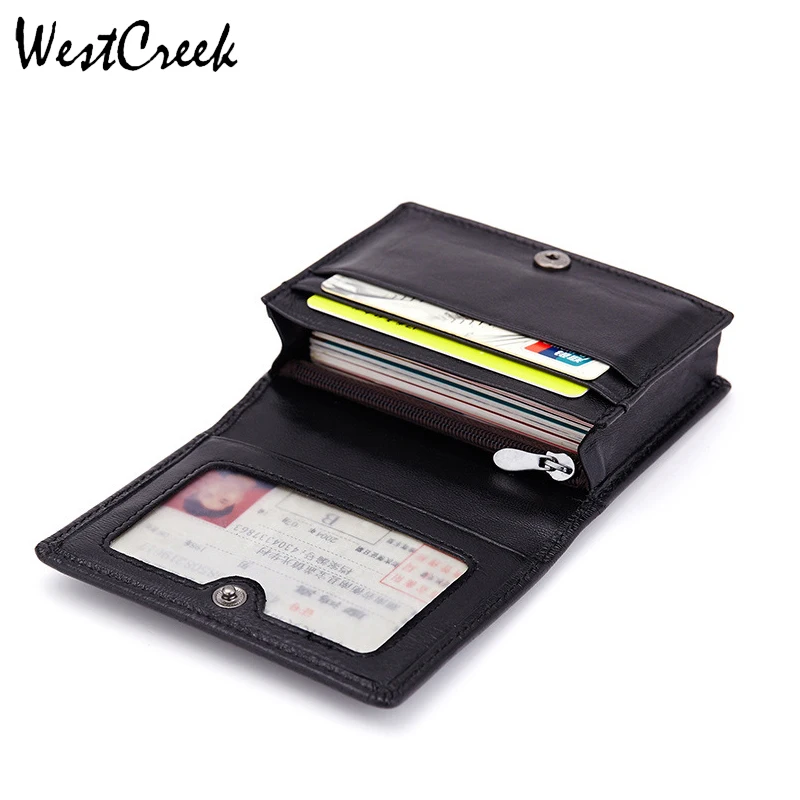 

Hand Made Knitting Sheepskin Genuine Leather Credit Card Holder Wallet Hasp Female Business Cards Bag with Zipper Coin Purse