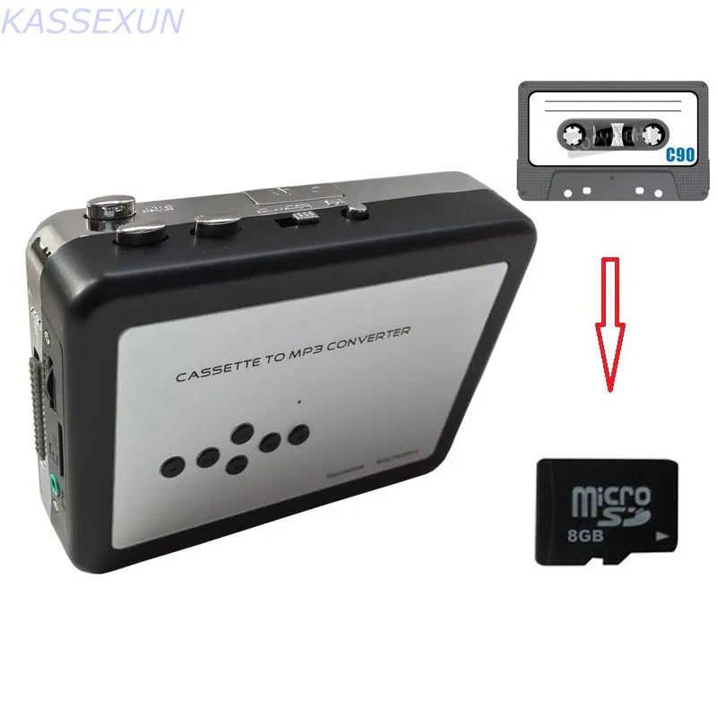 Cassette to mp3 converter, convert old cassette tape to mp3 in SD Card directly, no pc need