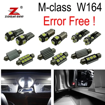

18pc Canbus LED Footwell lamp + Interior map Light Kit for Mercedes M class W164 ML320 ML350 ML420 ML450 ML63 AMG (2006-2011)