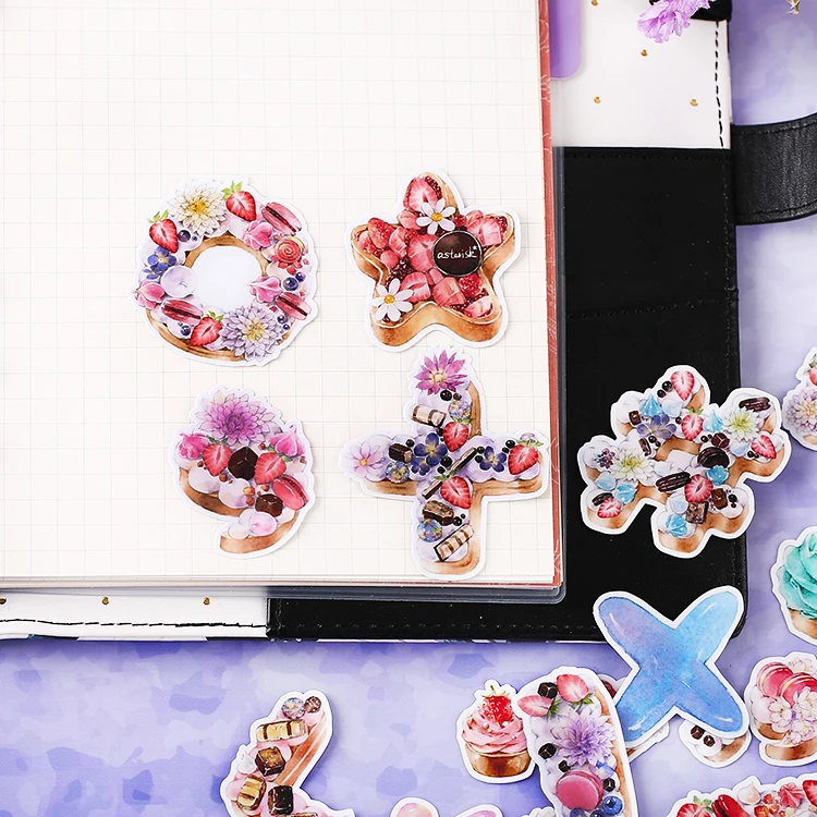 

Cute Dessert symbol Kids Fun Paper Stickers Homemade Bookkeeping Decals on Laptop / Decorative scrapbooking / DIY stickers