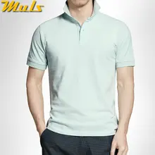 Высокое качество, мужские рубашки поло, быстросохнущие, чистый хлопок, короткие, мужские футболки, розовый, серый, красный, S-3XL, Мужская брендовая одежда MS16047