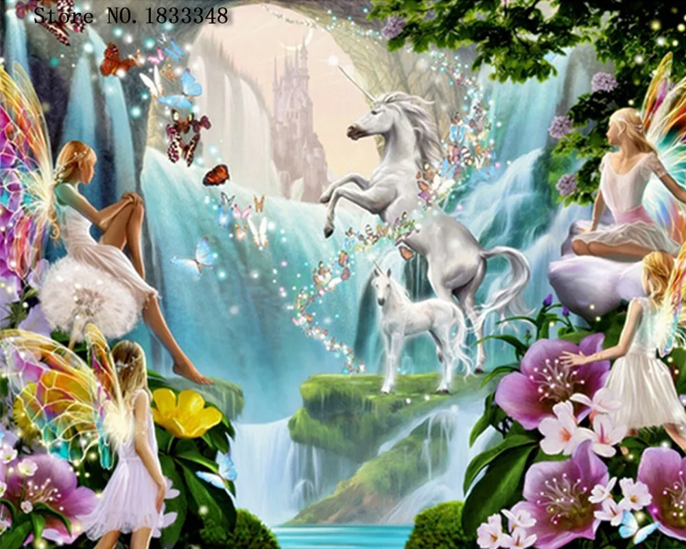 

Unicorn Diamond Painting Animal Picture Of The Diamond Waterfall Embroidery With Crystals Hobby Crafts Beadwork Needlework Kits