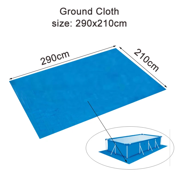 Тент для бассейна непромокаемый прочный и прочный УФ-стойкий тент для бассейна для всех типов квадратных бассейнов - Цвет: 290cm ground