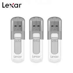 100% оригинал Lexar V100 USB Flash Drive 128 GB 64 GB USB 3,0 High Скорость накопитель и диск 32 GB JumpDrive USB U диск Memory Stick