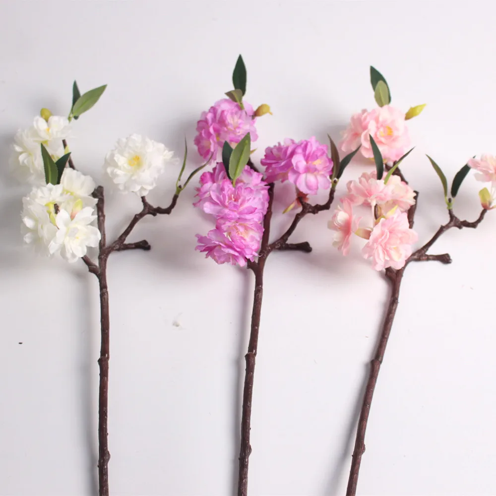 Artificial Silk Flower Mini Cherry Blossom Sakura For Wedding Party Table Decor Acessorise Flores (12)