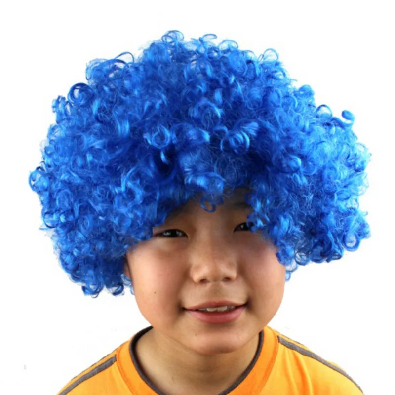 

Cute Clown Curly Afro Circus Fancy Dress Hair Wigs Xmas Party Disco Costume Halloween Supplies