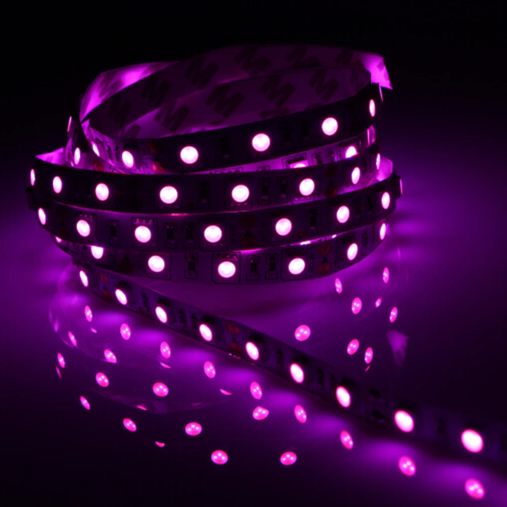 Pink LED strip 5050 DC 12V ip65/non waterproof Fita flexible light DIY