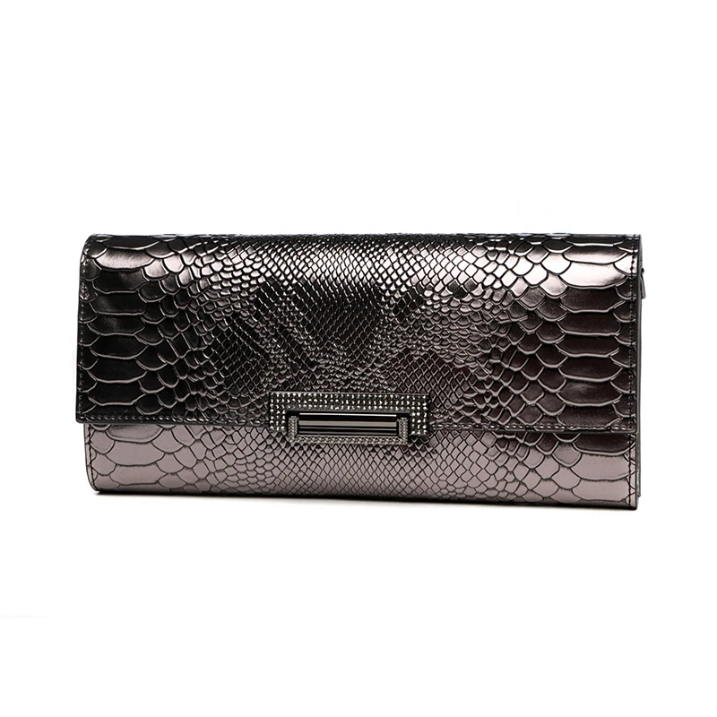 Женский клатч женские сумки-клатчи ручная сумка женская сумочка известный бренд натуральная кожа Змеиный длинный кошелек