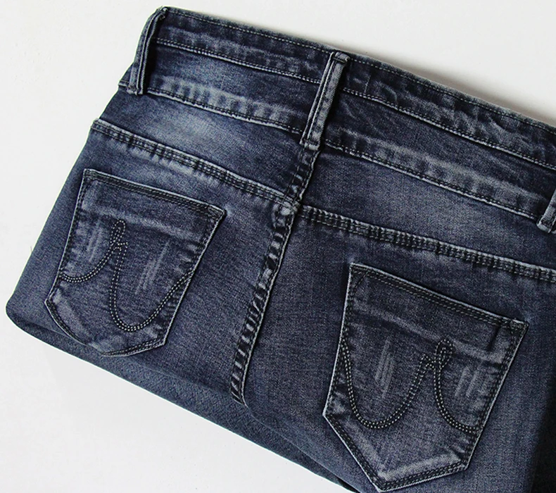 Джинсовые синие и черные джинсовые штаны для женщин, зимние теплые флисовые штаны, женские узкие брюки-карандаш, женские модные брюки, бархат
