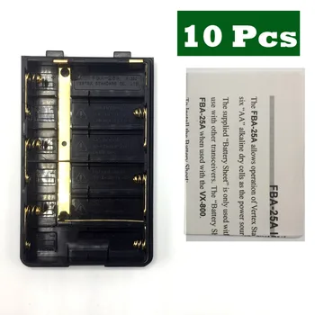 

10X FBA-25A 6AA Battery Case Shell Pack for YaesuVERTEX Portable Radio Walkie Talkie for VX-168/VX-170/VX-177/VX-410/VX-418 B005