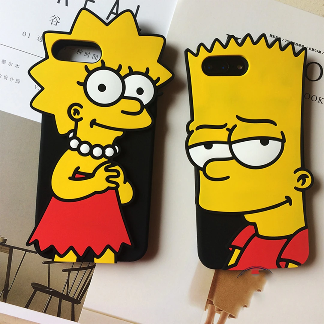 

Cartoon cute handsome American boy beautiful wife high quality anti-fall silicone cover for iphone MAX XS XR 7 8plus phone cases