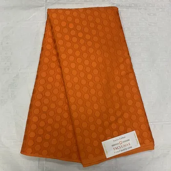 

Orange Latest Swiss Voile Lace In Switzerland 100%Cotton African Lace Fabric 2019 High Quality African Swiss Voile Lace for Men