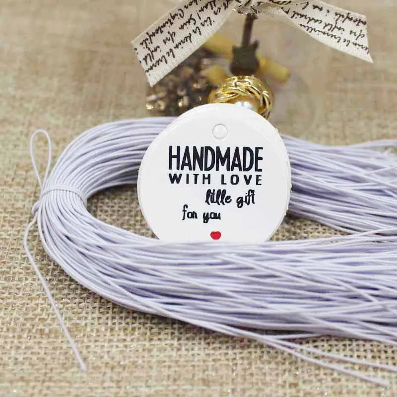 US $3.4 50% OFF|3*3cm kraft/white multi paper handmade gift tags cardboard thank you jewelry label tag 200pcs+200 string for products /gifts|jewelry label tags|jewelry labels|cardboard jewelry - AliExpress
