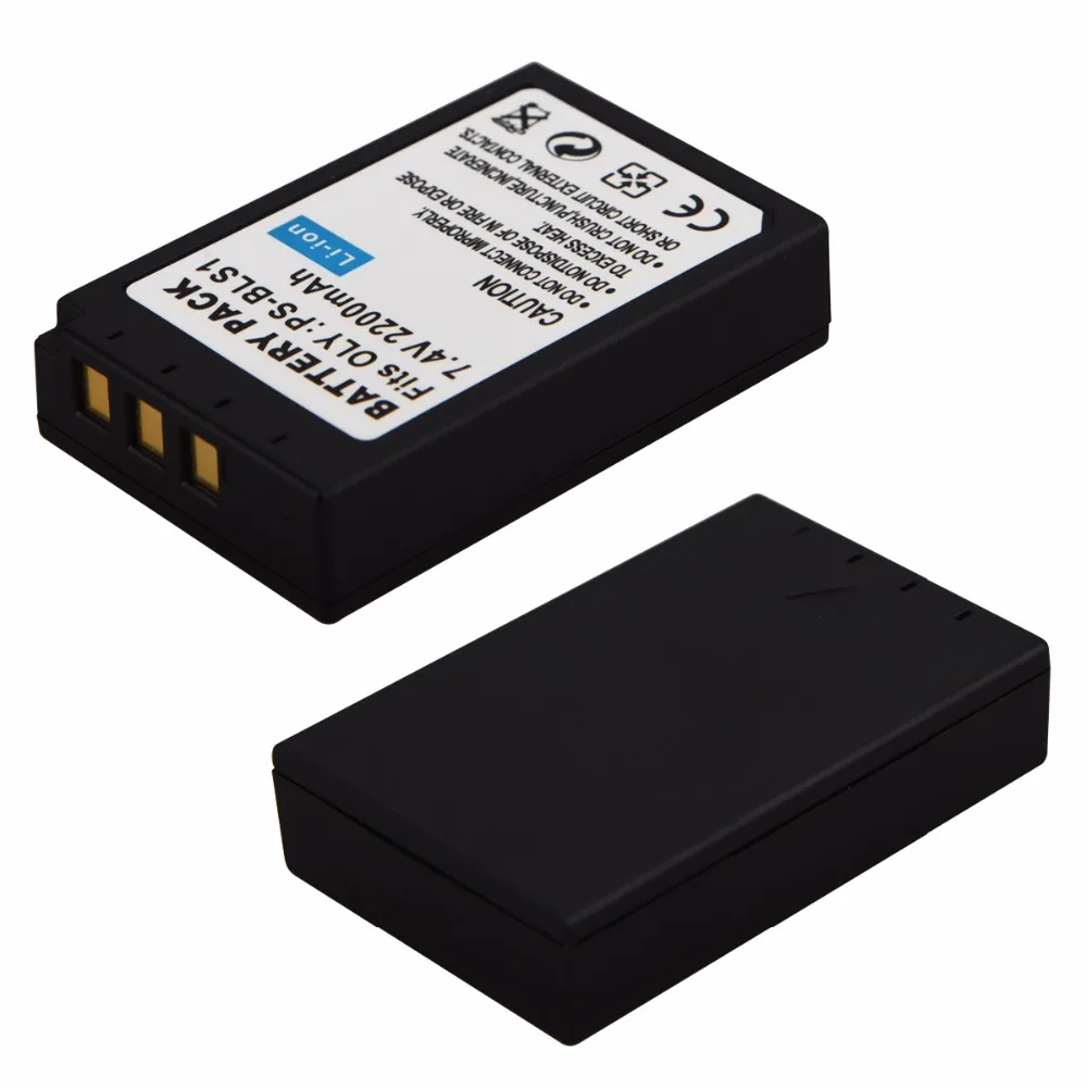 Аккумулятор для фотоаппарата Olympus OLY 2200 мАч EP2 EPL1 EPL2 EP1 BLS5 E 400 EVOLT 410 420 620 450