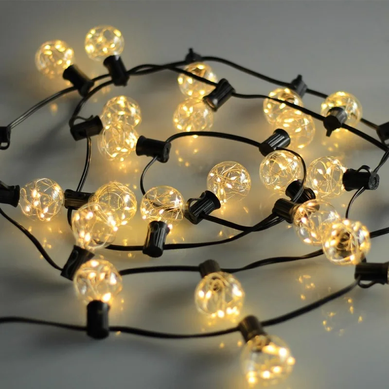 5.5M 25Bulbs Garden Globe Led String Light Fairy Garlands Light For Indoor&Outdoor Decorative ...