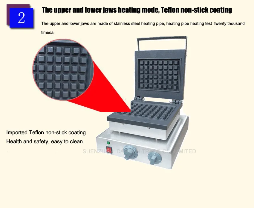 1 шт. высокое качество антипригарная Электрическая круглая вафельница коммерческие бытовые электрические 110 В/220 В 2000 Вт