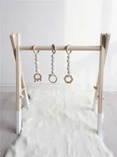 Buy Modern Wooden Baby Gym With Accessories & Play Gym Toy Nursery Decor Sensory Toy Accessories Montessori Rattles Newborn Gifts Free Shipping
