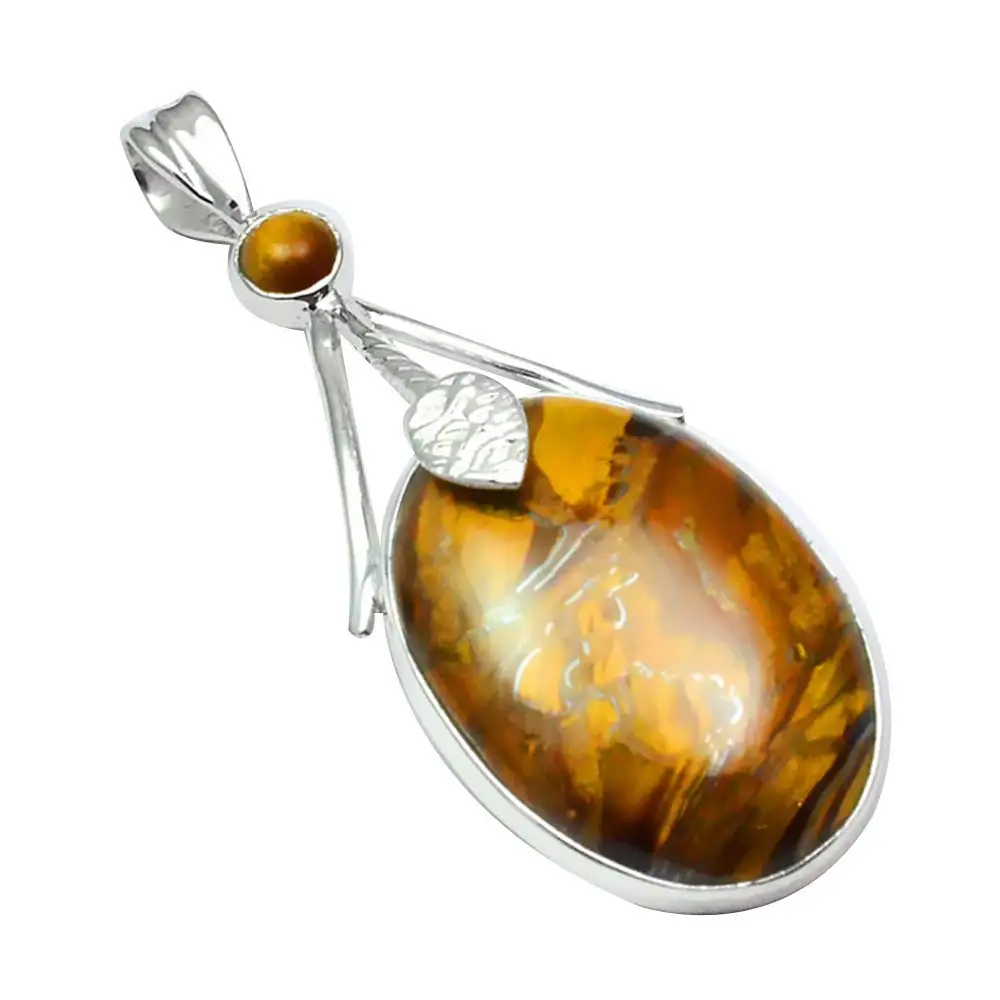 

Nature Tiger Eye Pendant 925 Sterling Silver, 53 mm, MHBAP5692