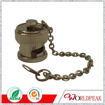 

Free shipping 5pcs BNC Male Dust Cap with Chain