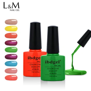 

6 pcs ibdgel Brand New Gel Nail Polish Set 6 pcs lot UV LED Soak Off Gel Nail Gel Polish Gel Varnish Sweet Color Series