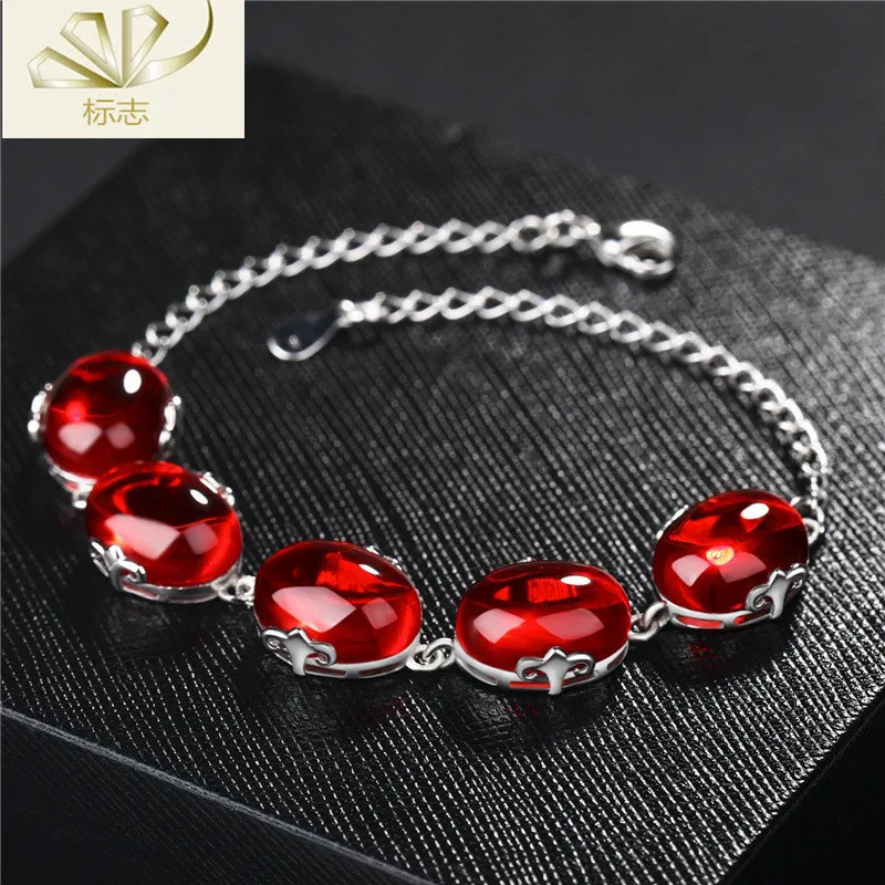 

S925 silver bracelet female fashion retro jewelry bracelet
