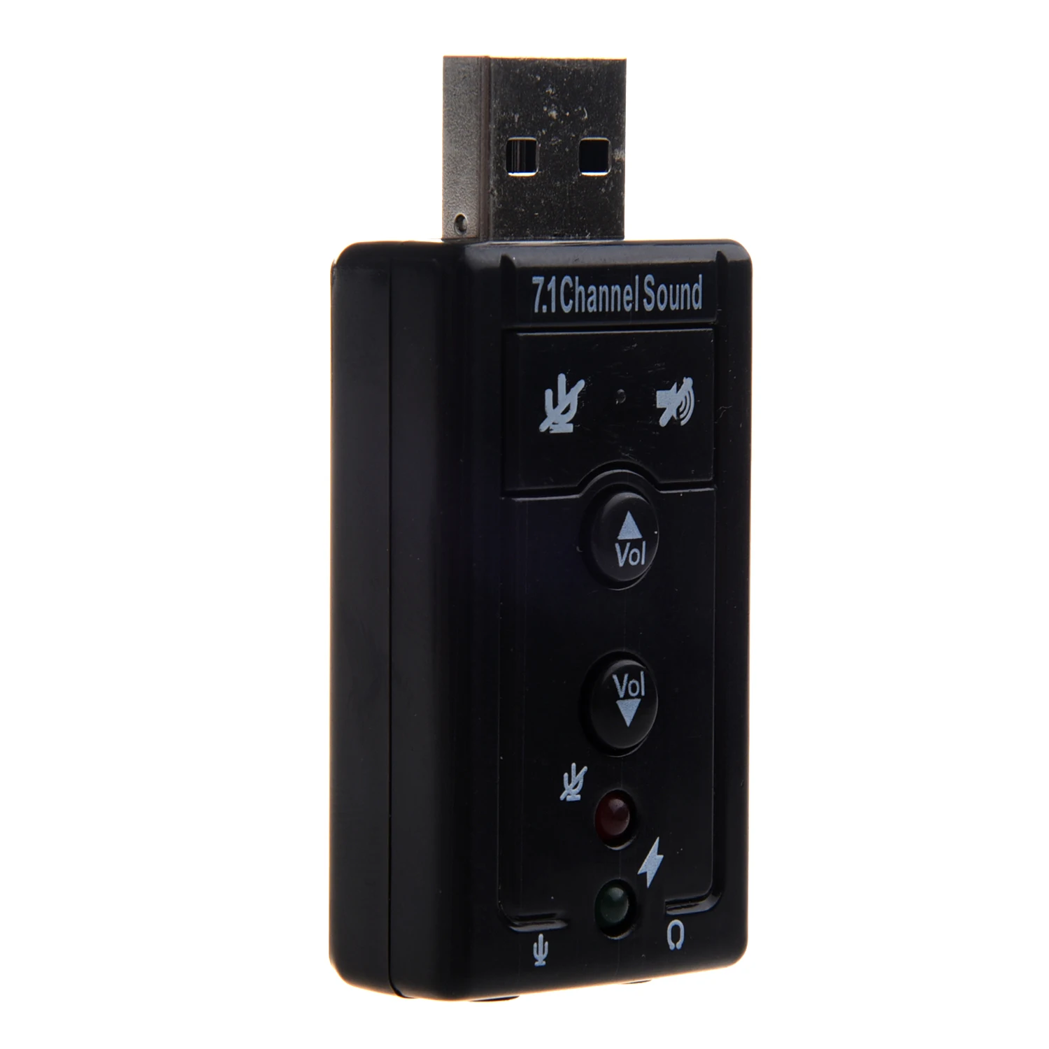 Оптовые продажи 7 1 каналов USB внешняя звуковая карта аудио адаптер Разъемы |