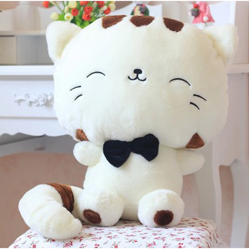 Прекрасные милые большой лицо кошка куклы и игрушки Soft PlushAnimal Pelucia cat куклы Девушка Любимые игрушки подарки мягкие куклы рождения подарок