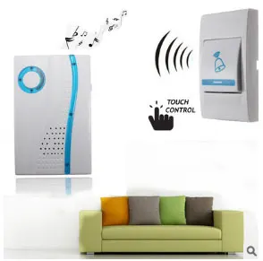 

Cordless Waterproof Wireless Doorbell Plug Door Bell Doorbell NO battery EU Plug led light 150M long range smart white Range