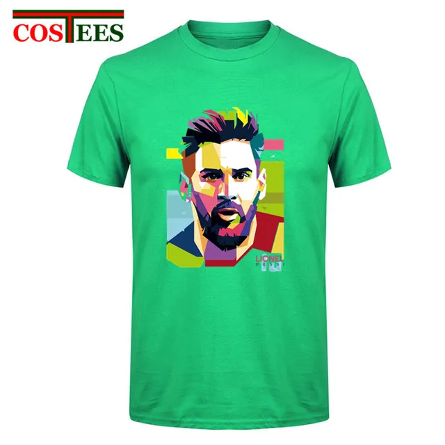 2017 Lionel Messi Shirts Barcelona Men's Short sleeve Messi T shirts