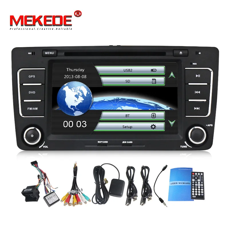 

Capacitive Screen Two Din Car DVD Player For Skoda Octavia 2012 2013 a5 Yeti 3G Host GPS Navigaiton Bluetooth IPOD Radio Maps