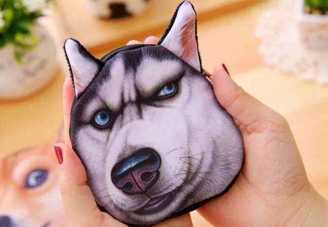 P01 Kawaii Cute Dog Doge креативный 3D держатель с рисунком для кредитных карт, чехол для кредитных/банковских карт, кошелек, чехол для хранения карт