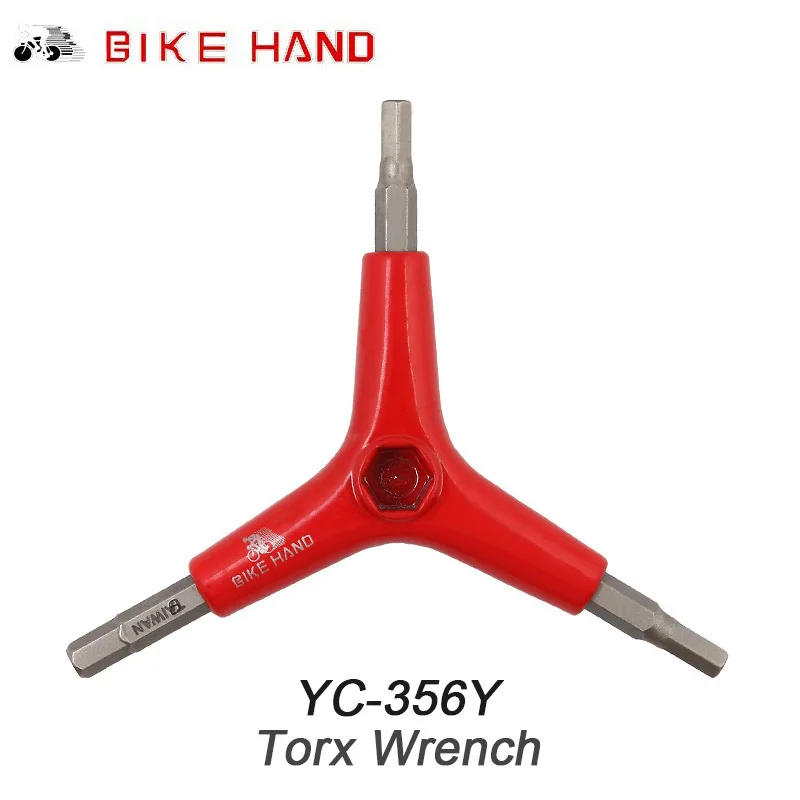 Велосипед ручной 4/5/6 мм 3 Way Y-образный шестигранный ключ, гаечный ключ, гаечный ключ Ремонт инструмента для велосипеда Mtb Горный Дорожный велосипед Велоспорт велосипед инструменты - Цвет: Red YC356Y