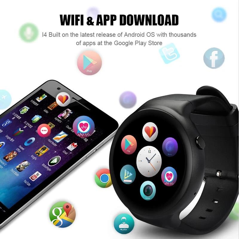 IQI I4 Смарт часы Android 5 1 Гб + 16 MTK6580 39 &quotПоддержка 3g WiFi gps сердечного ритма Bluetooth SmartWatch
