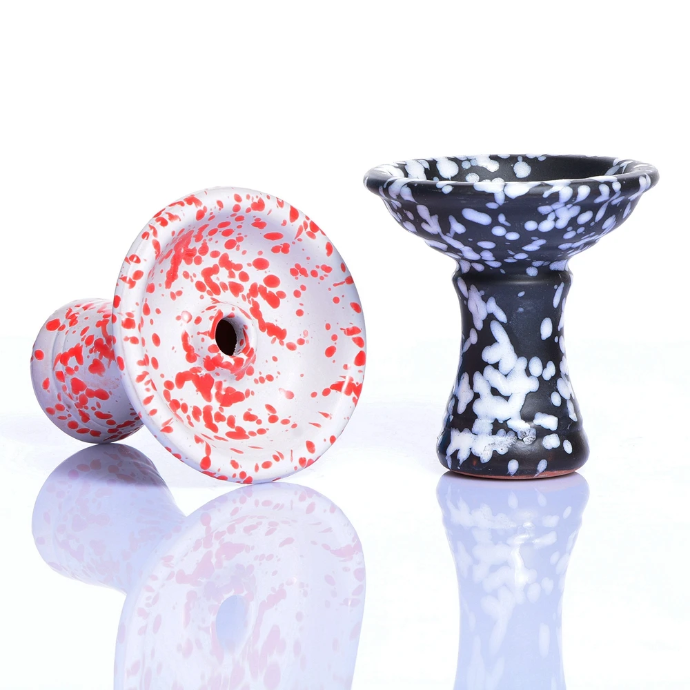 

Ceramic One Hole Bowl Hookah Head SMALL Shisha Bowl Ferris bowl+1X Hookah Charcoal Holder Heat keeper system colorful