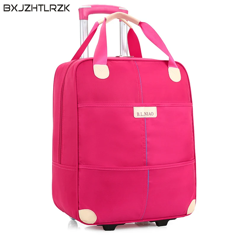 

BXJZHTLRZK men and women travel luggage directional wheel travel trolley case suitcase large capacity travel bag business bag