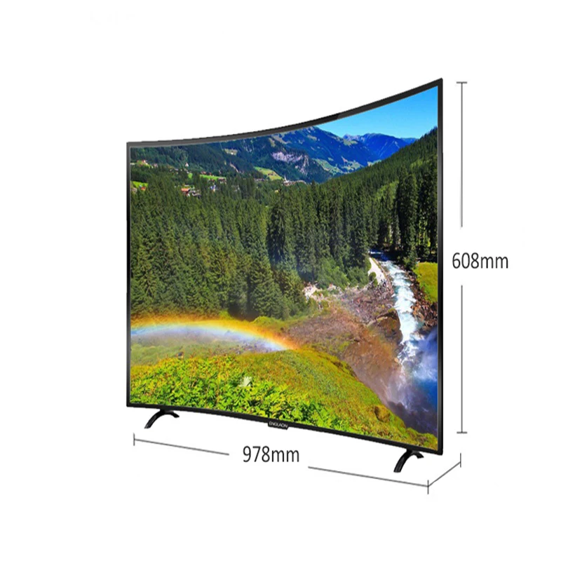 Телевизор 43 дюймов ENGLAON UA430SF led Телевизор smart tv изогнутые ТВ s Smart+ ТВ цифровой телевизор Android 7.0