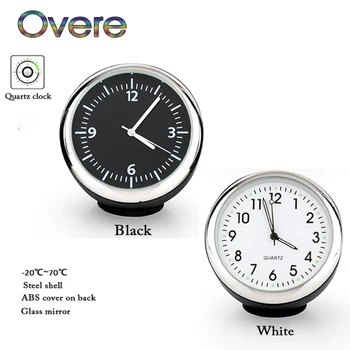 

Overe Mini Car Digital Clock Auto Watch Thermometer Hygrometer For Fiat Punto Volkswagen VW Polo Passat B7 B8 Golf 5 6 7 Tiguan