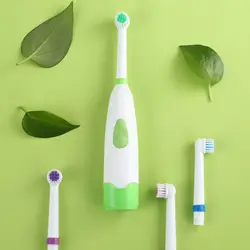 Портативный Электрические зубные щётки с заменой 4 Кисточки главы + 4 anti-пыли Чехлы для мангала + 1 База для взрослых Уход за полостью рта