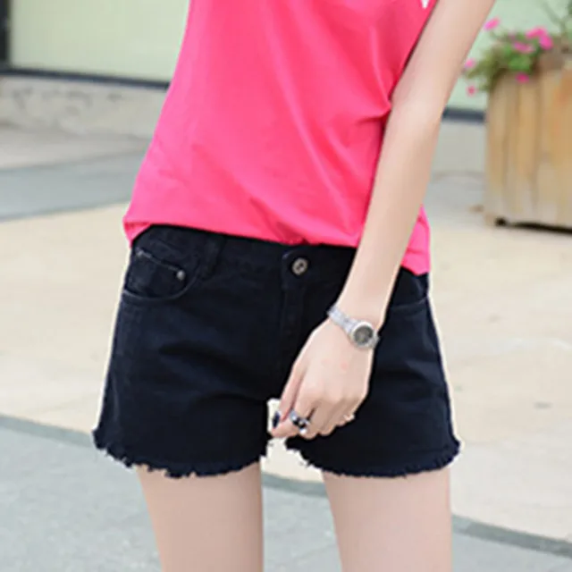 Moda de verano 2018, pantalones cortos vaqueros de algodón para mujer, pantalones cortos de mezclilla mujer con agujero blanco|women denim shorts|ladies fashion shortsladies shorts - AliExpress