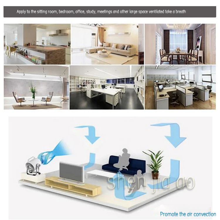Семейный вентиляционный конвекционный вентилятор для очистки воздуха ускоренное Вентиляционное охлаждение/циркулятор воздуха циркулятора циркуляции отопления 220 В 1 шт