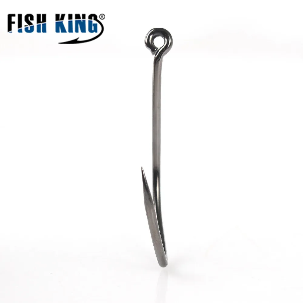 FISH KING 5 шт. в упаковке крючки для сома с поворотным поворотом, острые шпильки для пресной воды и соленой воды, рыболовные снасти, крючки для изготовления