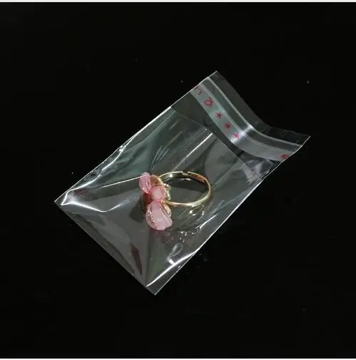 100pcs/lot OPP Bag Transparent Self Sealing Plastic Bags Gift Jewelry Packaging Bags Clear Self Adhesive opp bag Plastic Baggie